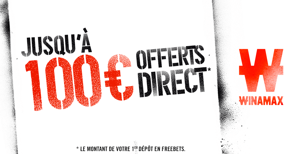 Winamax 100 euros offert