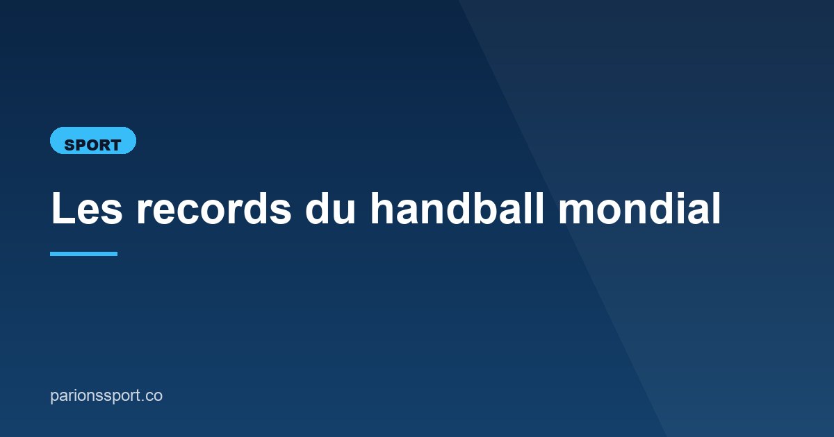 Illustration de l'article consacré aux records du handball