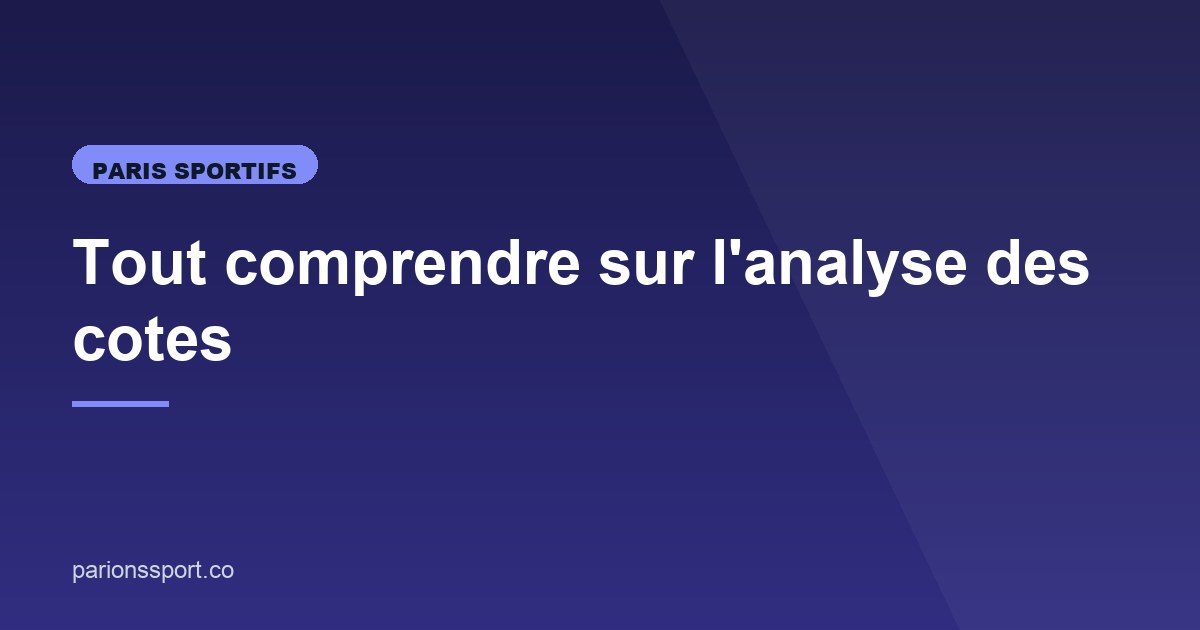 Illustration de l'article consacré à l'analyse des cotes