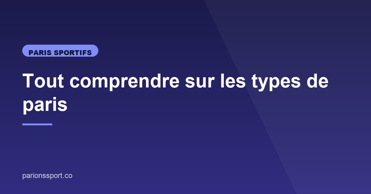 Illustration de l'article consacré aux types de paris